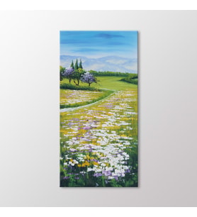 Arty Tablo Baharda Çiçekler Tablo (Karışık)
