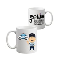 Polise İsimli Hediye - Kişiye Özel Polis Kupa Bardak