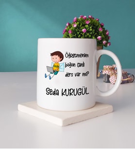 Böğön Canlı Ders Varmı Kupa Bardak ve Taş Bardak Altlığı Seti