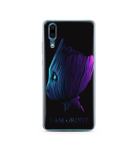 Baby Groot Tasarım Süper Şeffaf Silikon Telefon Kılıfı Huawei P20 