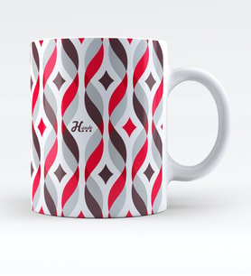 BK Gift Kişiye Özel Çini Motif Tasarımlı Kupa Bardak  30