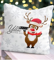 BK Gift Kişiye Özel Yılbaşı Mutlu Yıllar Temalı  Yastık - 11