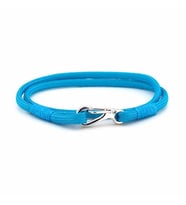 METAL KANCA İKİ SIRALI MAVİ PARACORD ERKEK BİLEKLİK BT416