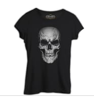 Kurukafa - Smile Siyah Kadın Tshirt