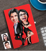 BK Gift Kişiye Özel Sevgililer Karikatürlü Defter-6