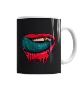 Lips Dudak Kupa Bardak Porselen
