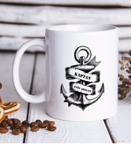 BK Gift Kişiye Özel Kaptan Beyaz Kupa Bardak-6