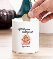 Eyeliner Gibiyim Çekemiyorlar Tasarım Kişiye Özel Kumbara