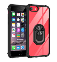 Microsonic Apple iPhone 6 Kılıf Grande Clear Ring Holder Siyah