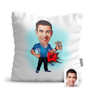 BK Gift Kişiye Özel Bay Antrenör Karikatür  Yastık  1