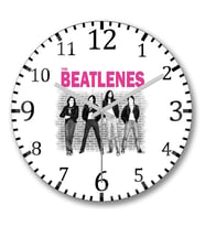 The Beatlenes Duvar Saati Bombeli Gercek Cam
