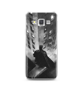 Batman Tasarım Süper Şeffaf Silikon Telefon Kılıfı Samsung A3 (2015)