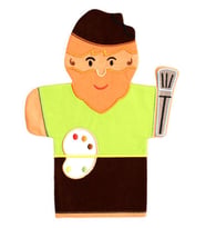 Meslekler El Kuklası Ressam