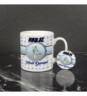 Avukata Hediye Kupa Bardak ve Anahtarlık Set 002
