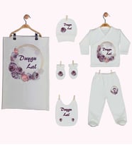 Pia Baby Gl 1919-07 İsme Özel Battaniye Zıbın Set
