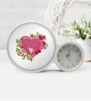 BK Gift Kişiye Özel Sevgililer Günü Saatli Sihirli Led Ayna Çerçeve  3