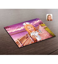 BK Gift Kişiye Özel Hemşire Karikatürlü Ahşap Puzzle-1