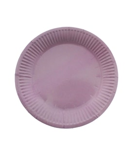 10 Adet 18cm Kağıt Tabak (Pembe)