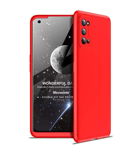 Microsonic Realme 7 Pro Kılıf Double Dip 360 Protective Kırmızı