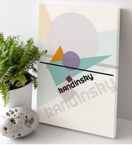 Kandinsky Tasarımlı Kanvas Tablo 30x50cm