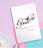 BK Gift Kişiye Özel Mânâ Efsunkâr Beyaz Defter