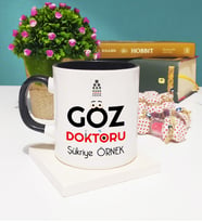 Göz Doktoru Kupa Bardak Siyah