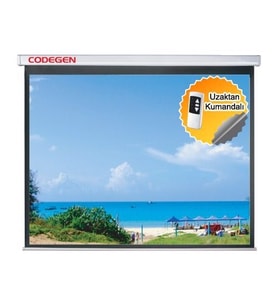 CODEGEN EX18 180x180 Motorlu Projeksiyon Perdesi
