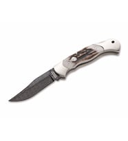 Böker Manufaktur Solingen Scout Stag Damascus Çakı