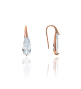 Söğütlü Silver Zirkon taşlı damla küpe