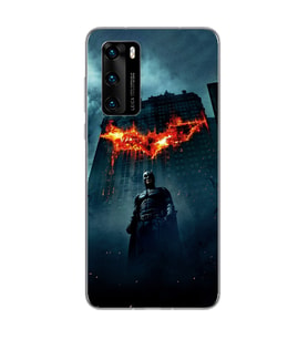 Batman Tasarım Süper Şeffaf Silikon Telefon Kılıfı Huawei P40 Pro