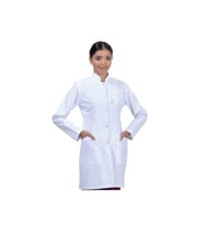 Lavinya Önlük Hakim Yaka Doktor Öğretmen Önlüğü (Beyaz)