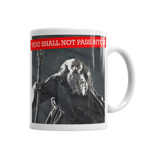 Gandalf You Shall Not Pass Kupa Bardak Porselen