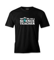 Fen Öğretmeniyim Bana Güven Öğretmenler Günü Siyah Erkek Tshirt