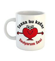Taa Bu Kadar Seviyorum Seni Temalı Kupa Bardak 79903