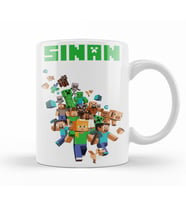 Kişiye Özel Minecraft  Kupa Bardak Porselen