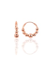 Söğütlü Silver Gümüş rose 17 mm top top halka küpe