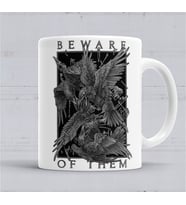 Beware Of Them The Crow  Kupa Bardak Porselen