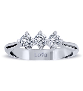 Lova 0,45 Karat Pırlanta Tria Yüzük - 1050206