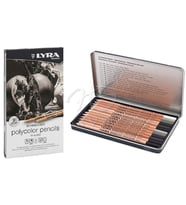 Lyra Rembrandt Polycolor Kuru Boya Kalemi 12li Set Gri Tonlar