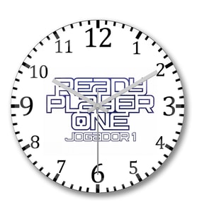 Ready Player One Jogador 1 Duvar Saati Bombeli Gercek Cam