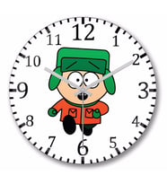 South Park   Eric Cartman Duvar Saati Bombeli Gercek Cam