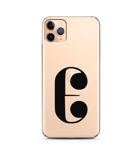 Iphone 11 Pro Harf Tasarımlı Telefon Kılıfı E-Harfi 