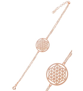 Rose Yaşam Çiçeği Model 1 Kadın Gümüş Bileklik GBLYSMCCGM1-ROS 6018655215261