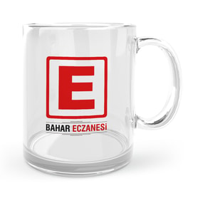 BK Gift Kişiye Özel Mesleki Eczane Cam Kupa Bardak  1