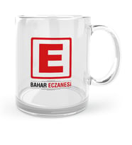 BK Gift Kişiye Özel Mesleki Eczane Cam Kupa Bardak  1