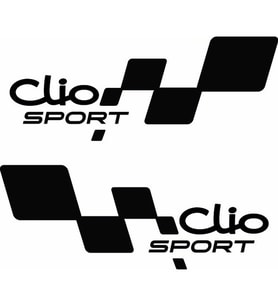 Clio Yan Kapı Sport 30 Cm Sticker Araba Stickerı Yapıştırma