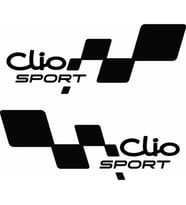 Clio Yan Kapı Sport 30 Cm Sticker Araba Stickerı Yapıştırma