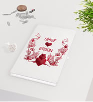 BK Gift Kişiye Özel Sevgililer Günü Beyaz Defter-53