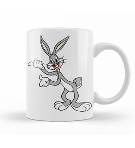 Bugs Bunny Tavşan Çizgi Film Kupa Bardak Porselen