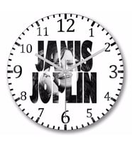 Janis Joplin   Duvar Saati Bombeli Gercek Cam